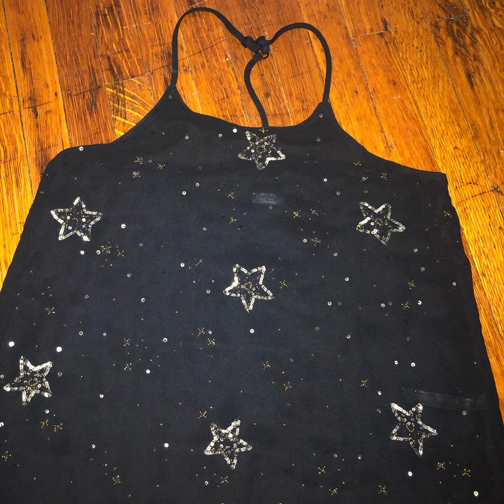 FREEPEOPLE halter tank with gold stars